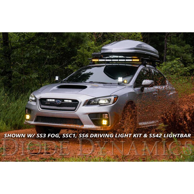  Diode Dynamics - Stage Series 2in LED Ditch Light Kit for 2015-2021 Subaru WRX/STi, Pro White Combo